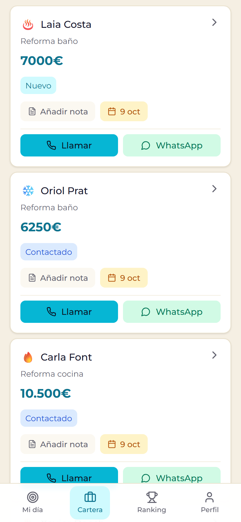 App comercial de ReformaBot