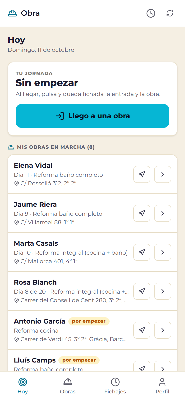 App del operario de ReformaBot
